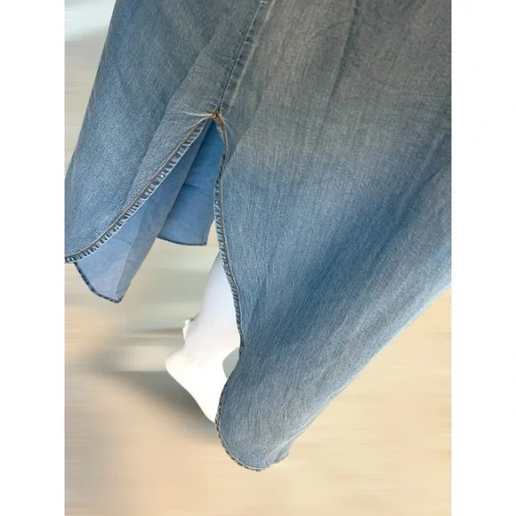 UNBRANDED Cute washed out denim blue tunic dress sz 1X 2X 3X - Picture 4 of 5